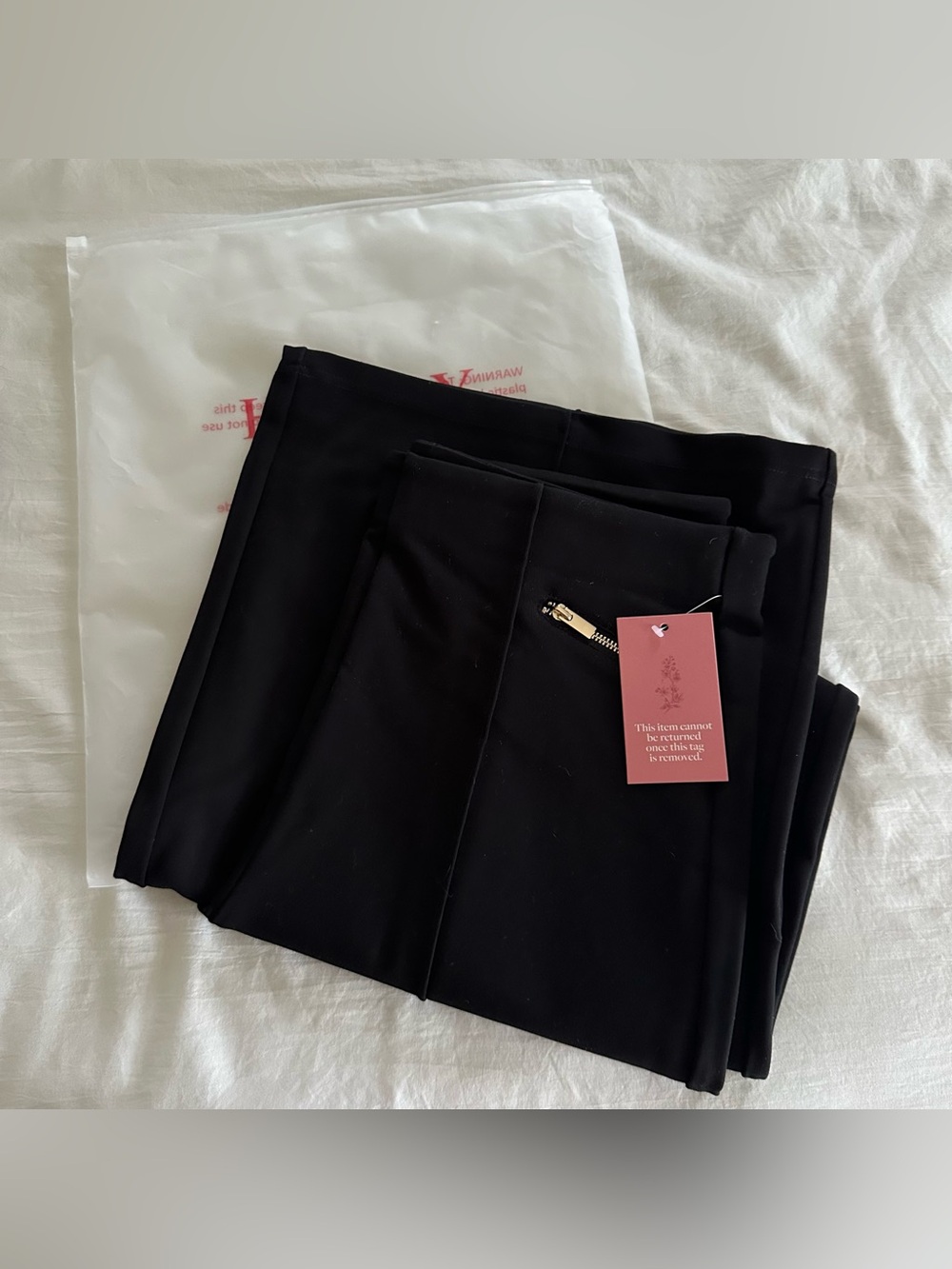 NWT Ivy City Alyssa Pop Ponte Pants in Black Large